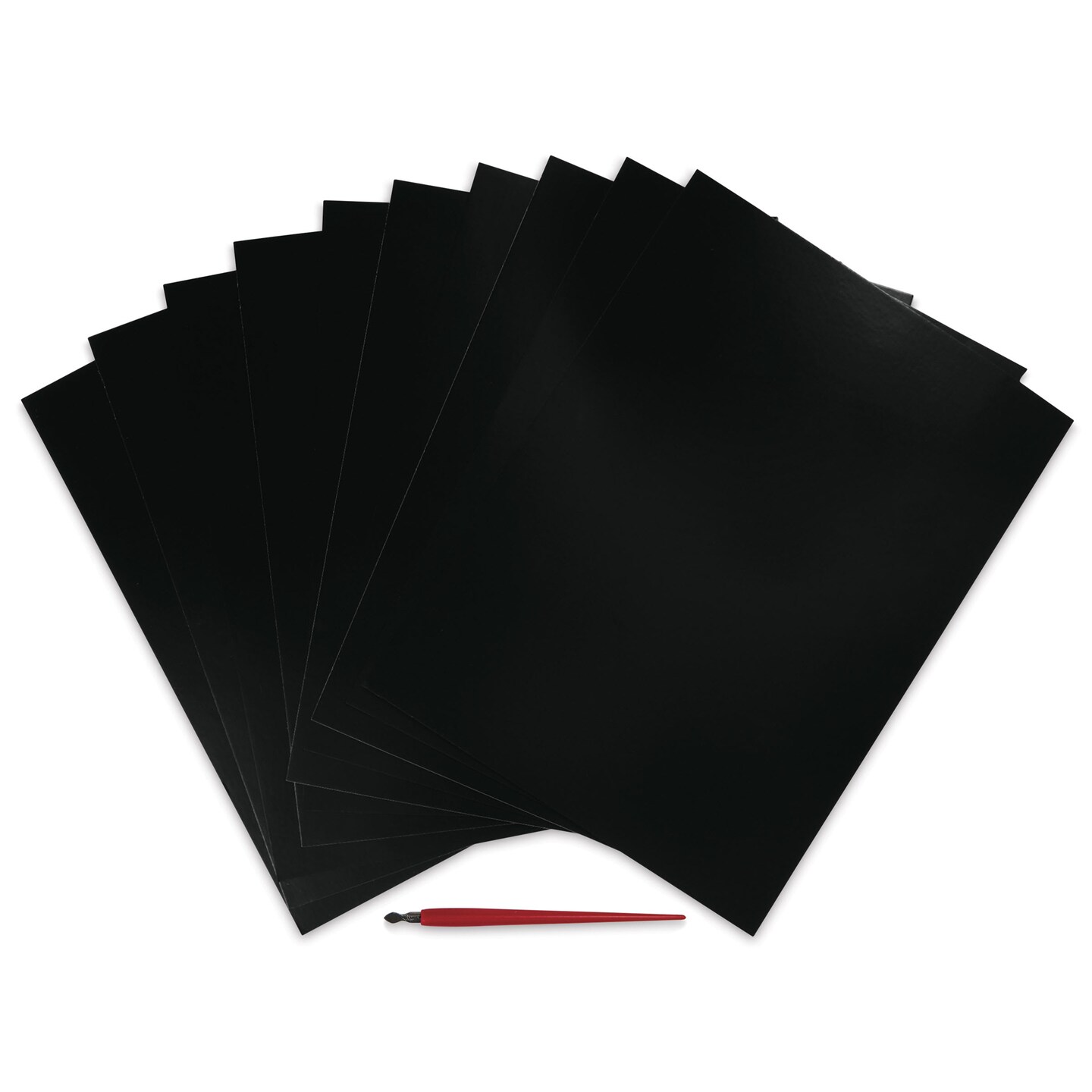 Scraperboards Example Essdee Black Pre-Inked Scraperboard - Pkg of 10, 9