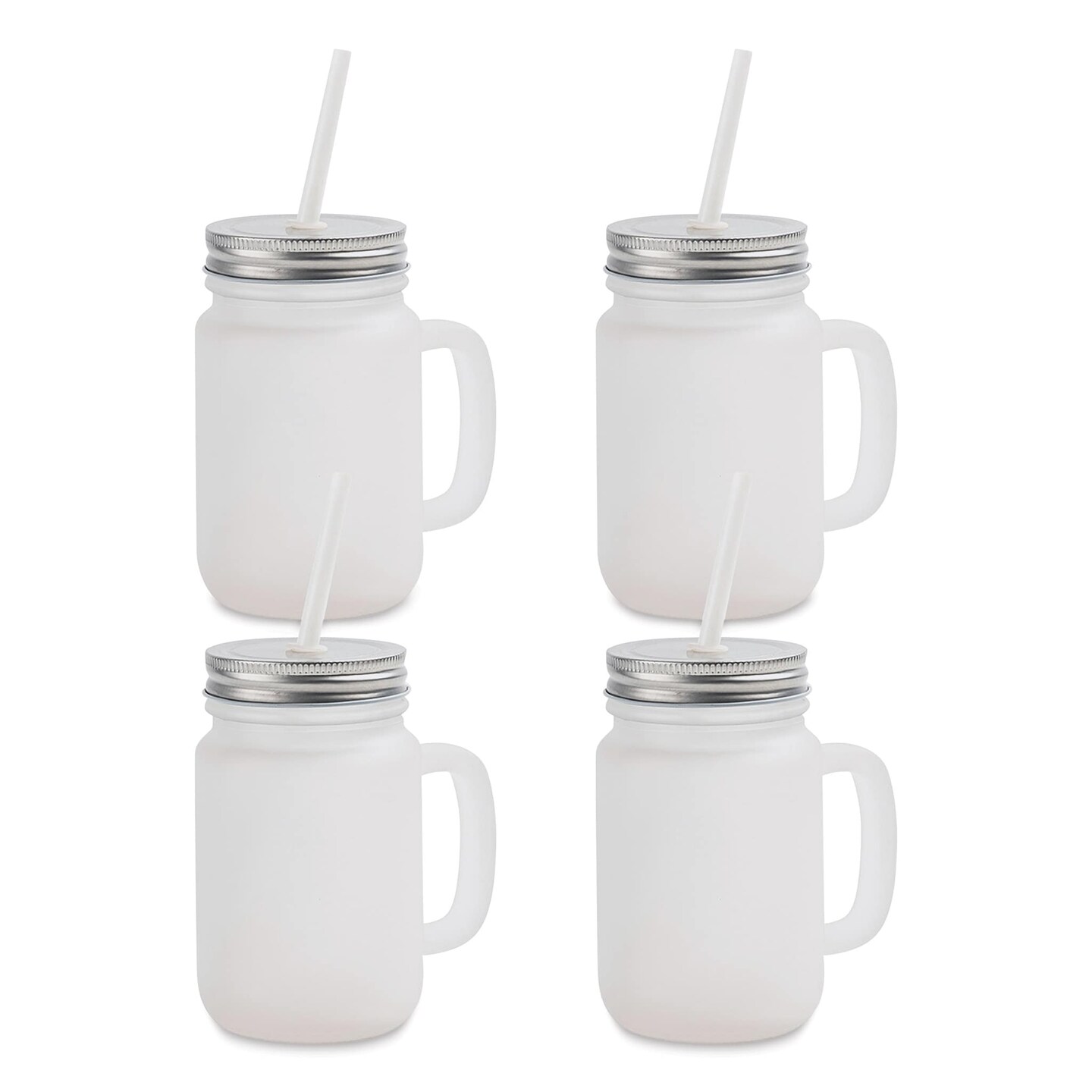 Craft Express Sublimation Printing Mason Jars - 12 oz, Pkg of 4