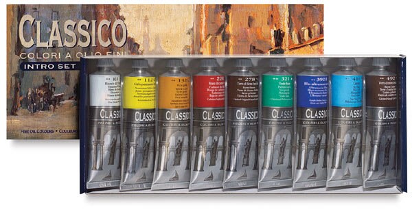 Maimeri Classico Oil Colors - Set of 9, Intro Set, 60 ml Tubes