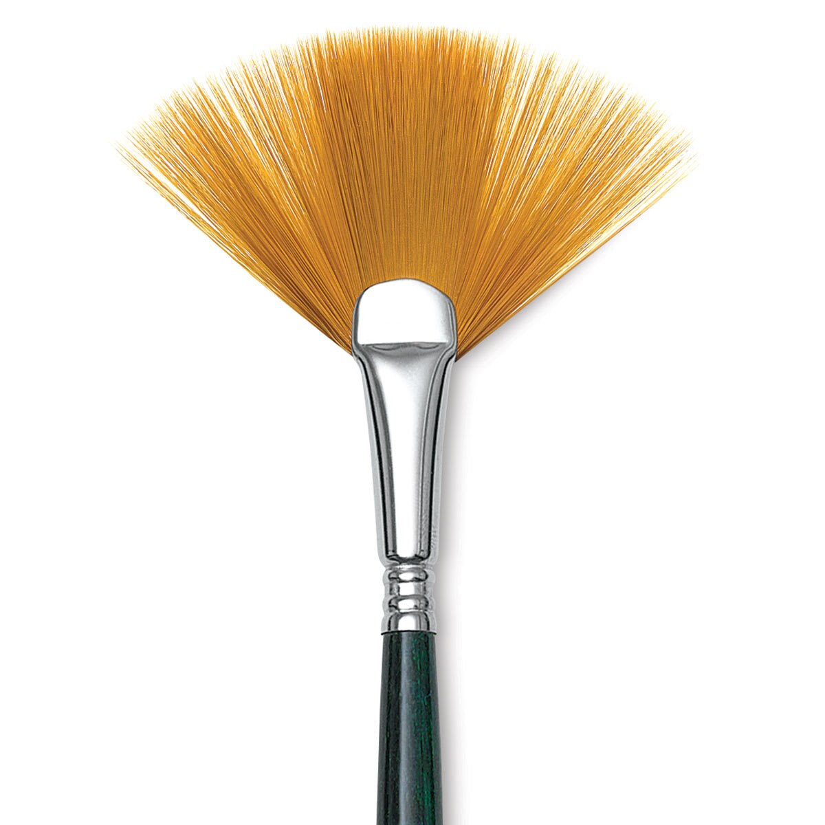 Escoda Barroco Toray Gold Synthetic Brush - Fan, Long Handle, Size 4