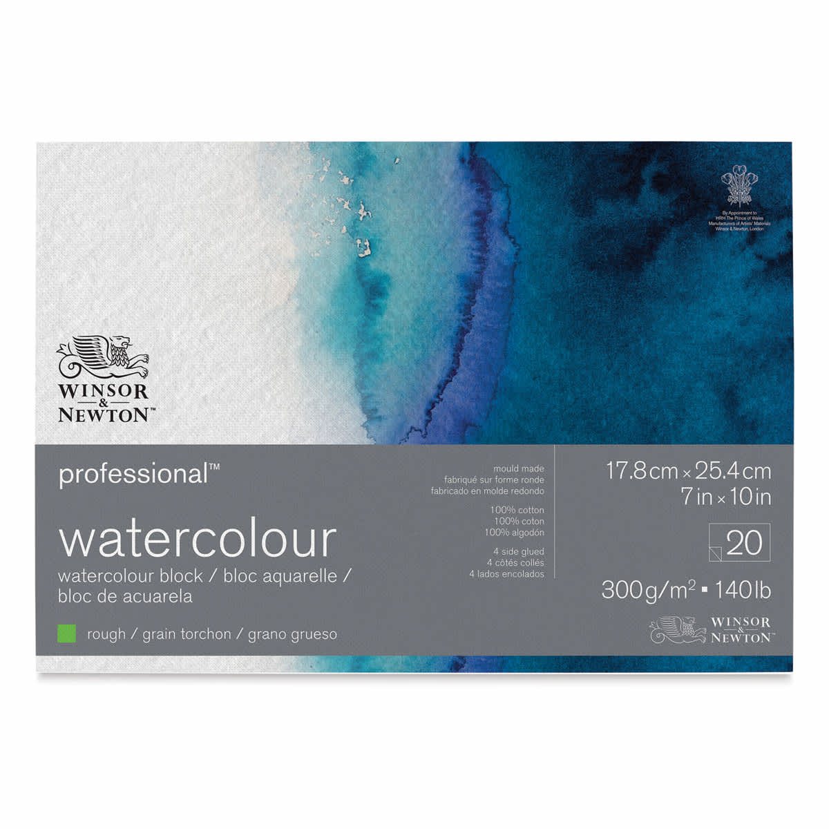 Winsor & Newton Professional Watercolor Block - 7" x 10", Rough Press