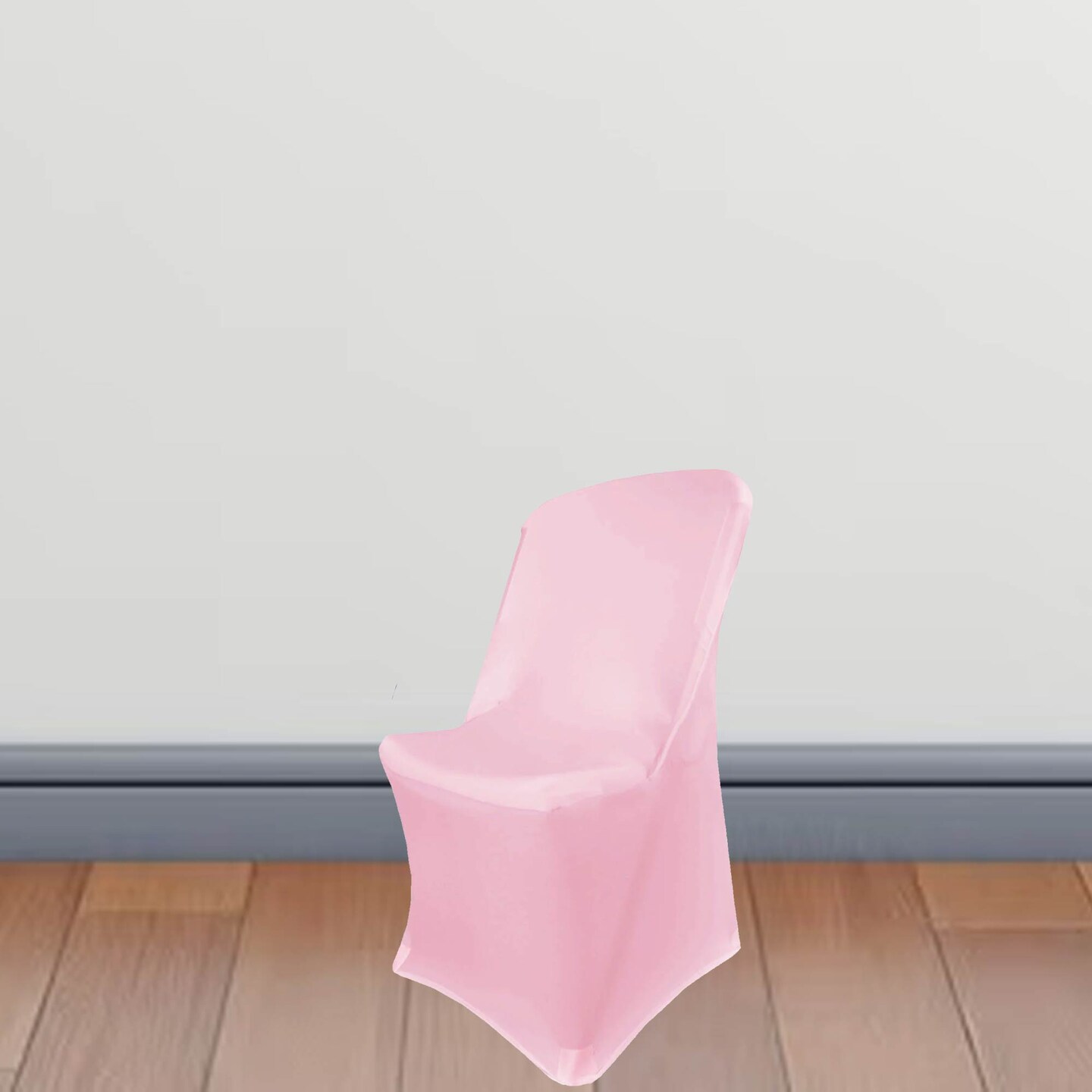 1 Piece Pink Stretch Spandex Chair Cover for Lifetime Folding Chair Durable &#x26; Machine Washable