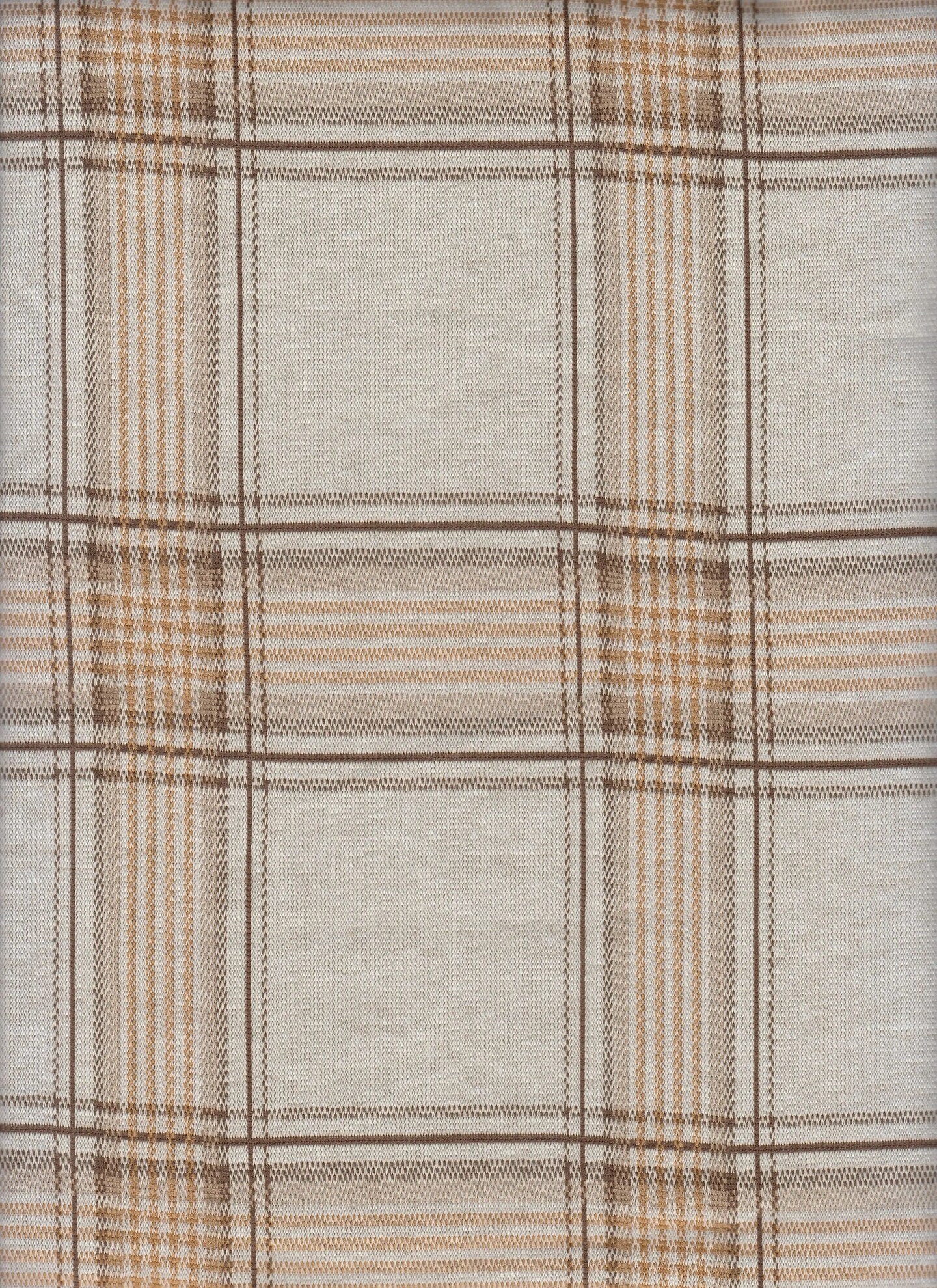 1 Yard Double Knit Jacquard Plaid Fabric, 58/60&#x2033; Wide Poly Rayon Spandex Blend