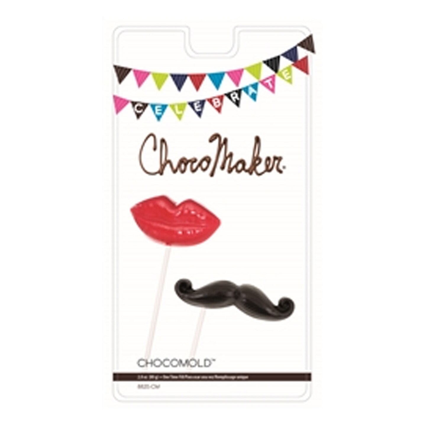 Lips &#x26; Mustache Pops Chocolate Mold