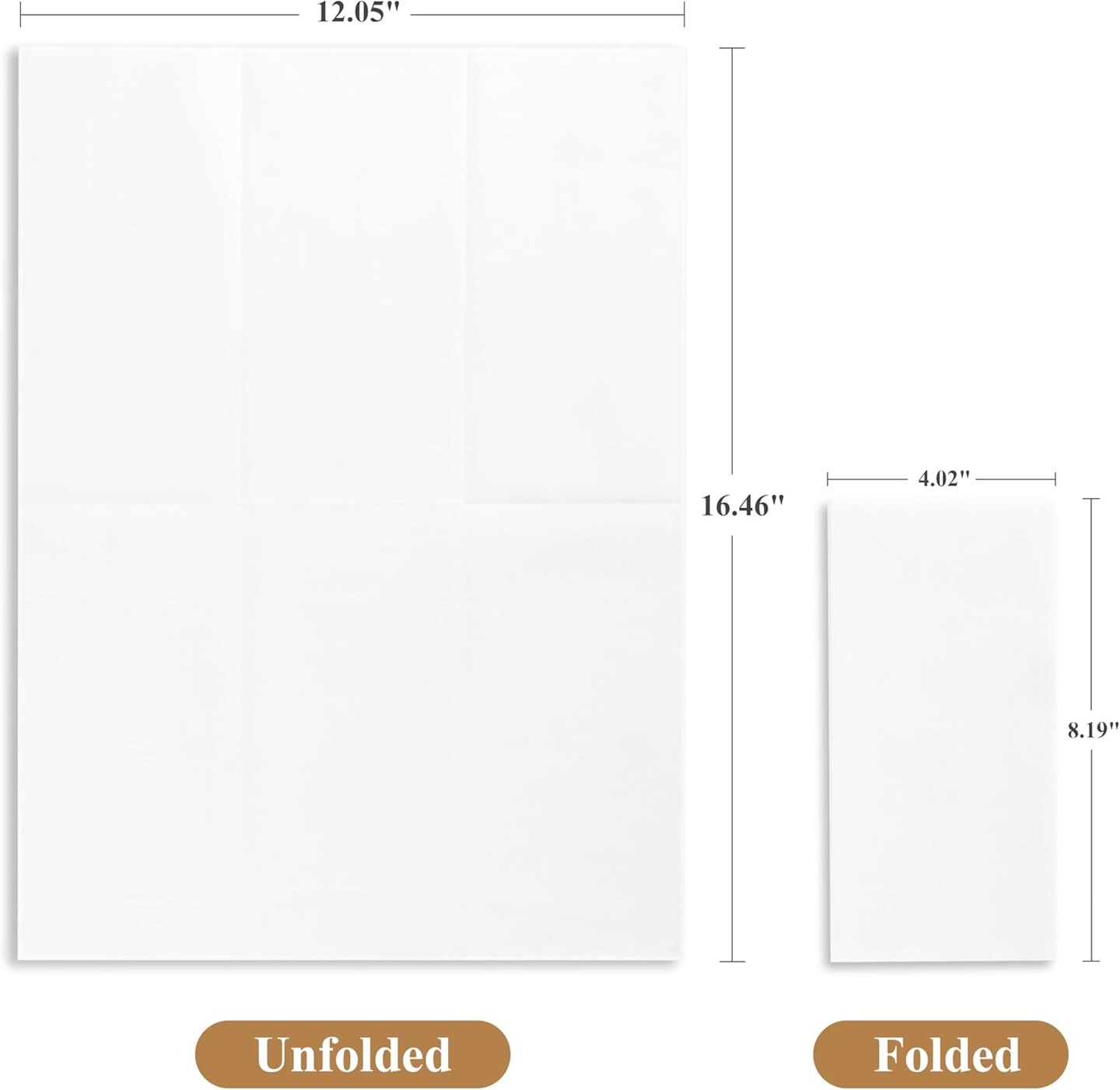 200 Pack White Bathroom Napkins, Soft and Absorbent Linen-Like Disposable Dinner Guest Napkins for Kitchen, Party or Event, 12&#x22; x 16&#x22;