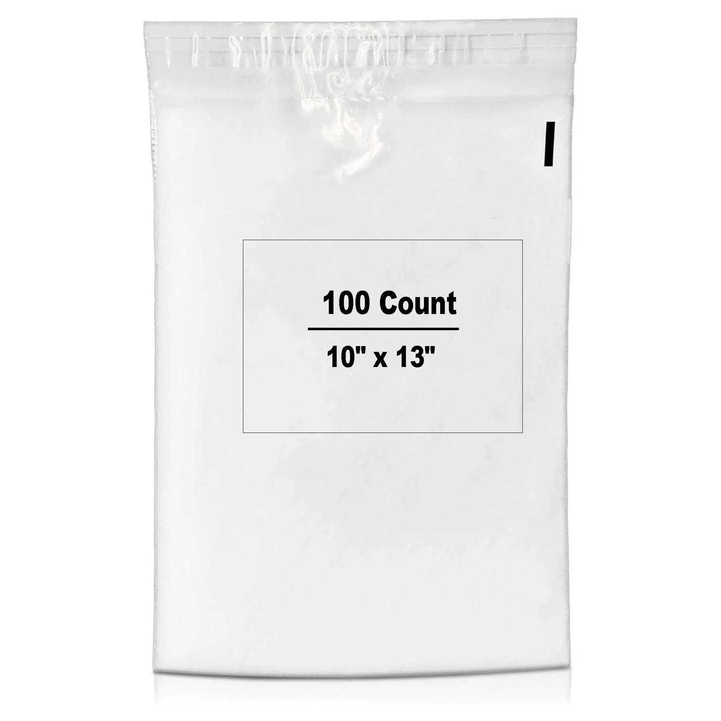 100 Count Clear Self Seal Poly Bags 10x13 Inch Lightweight Mailing Envelopes