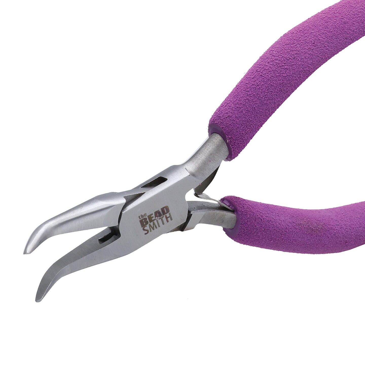 The Beadsmith Bent Chain Nose Pliers &#x2013; Wire Workers Series &#x2013; 6.5 inches (165mm) &#x2013; Polished Steel Head, Elongated Handle &#x26; Double-leaf Spring &#x2013; European Design &#x26; Quality &#x2013; Tool for Jewelry Making
