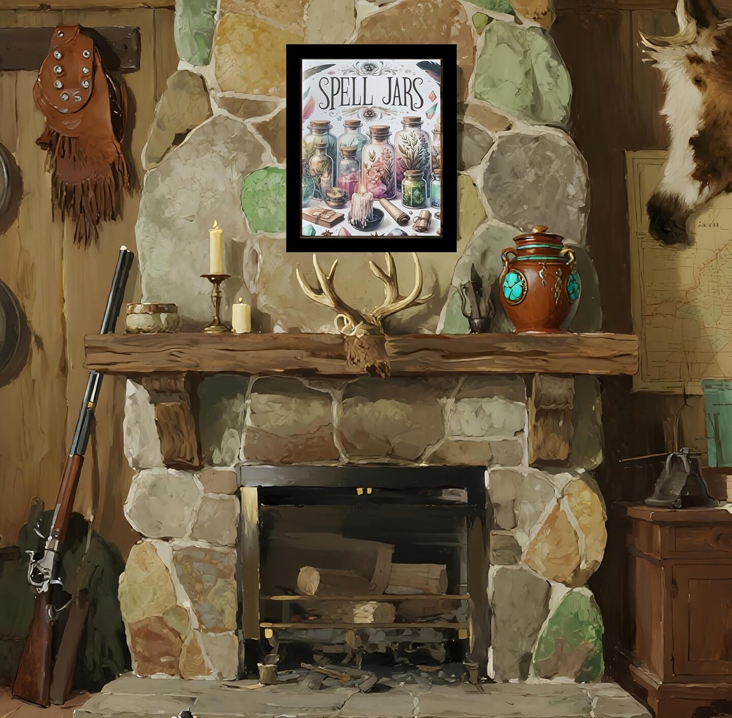 Halloween Spell Jar Diamond Painting Kits - 12x16 Inch