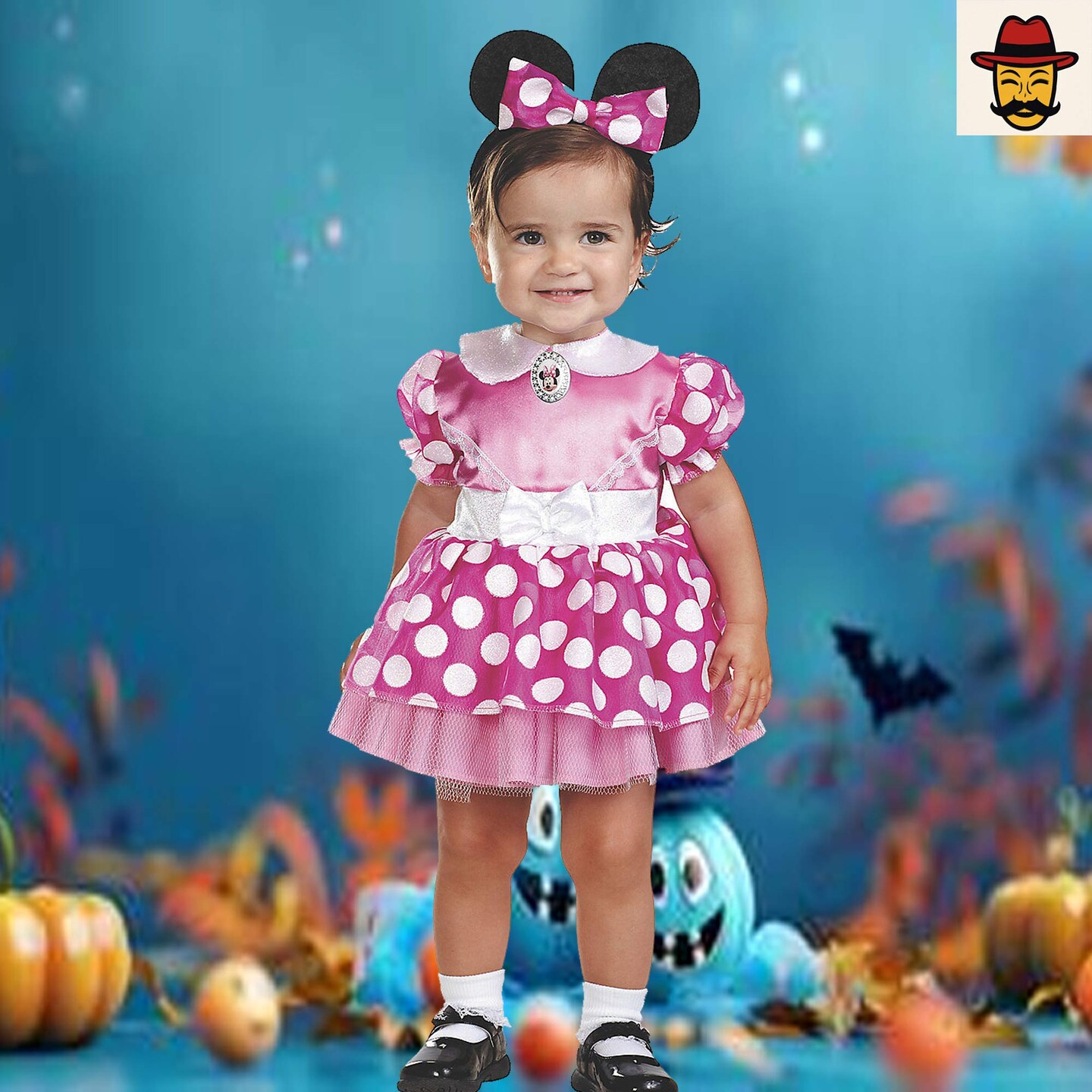 Infant Minnie Mouse Costume with Tulle Petticoat and Headband