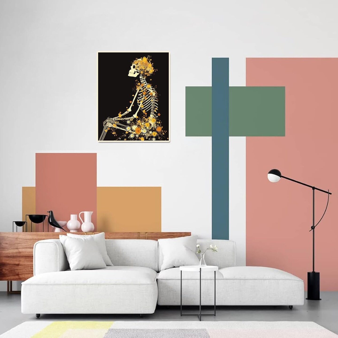 Skull Paint by Numbers Kit - 16x20 Inch