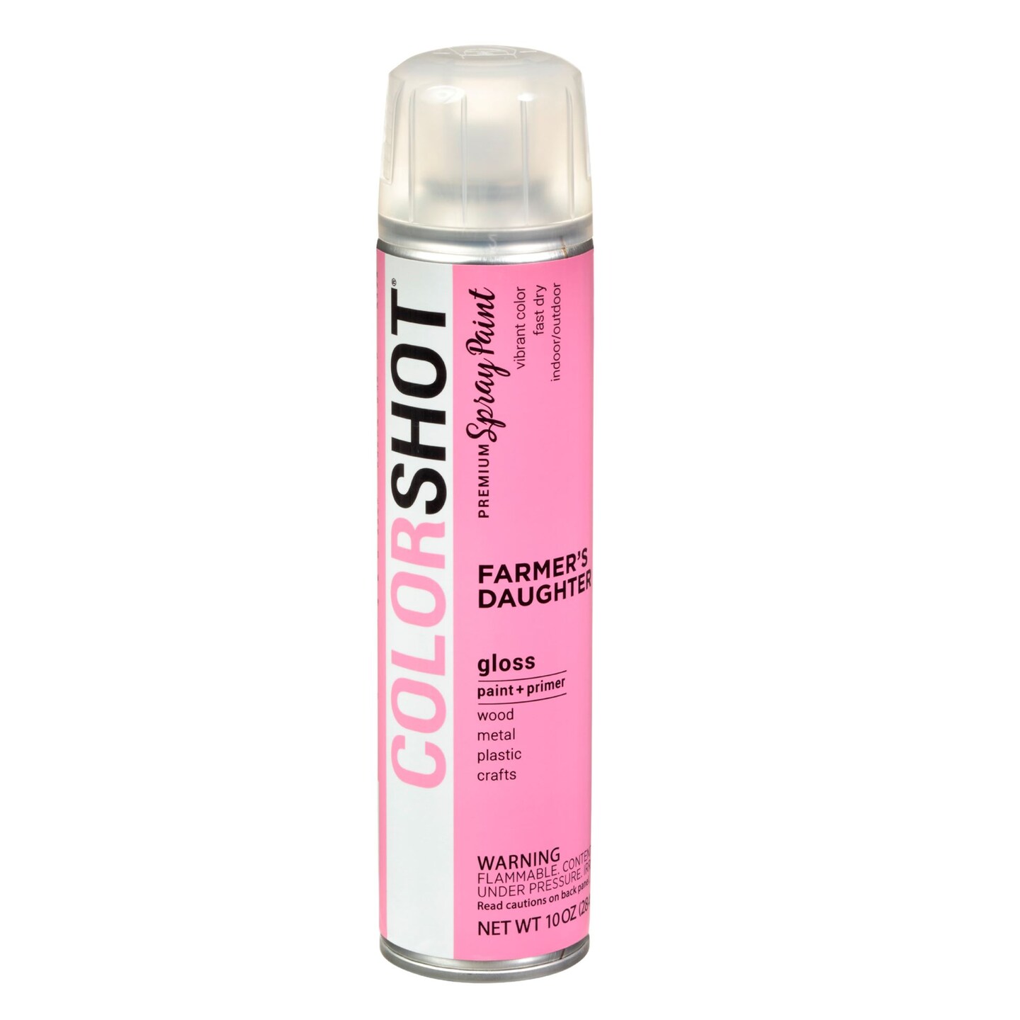 COLORSHOT Gloss Spray Paint Farmer&#x27;&#x27;s Daughter (Pink) 10 oz. 4 Pack