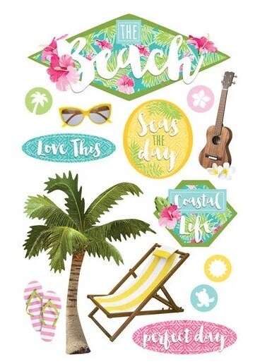 Paper House The Beach Dimensional Stickers
