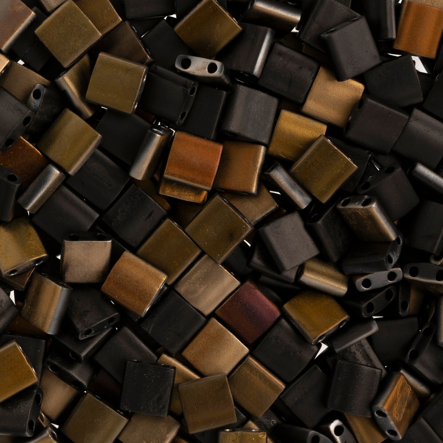 Miyuki Tila 5mm Matte Glass Beads, 5.2g