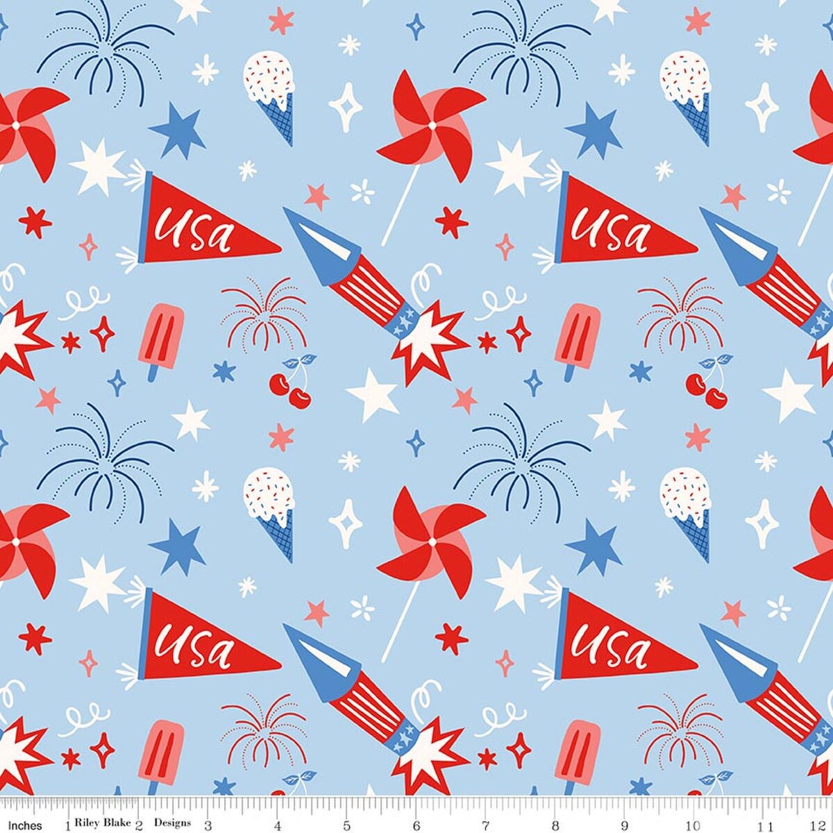 Main in Frost (c17200-frost) | Firecracker | My Mind's Eye | Riley Blake