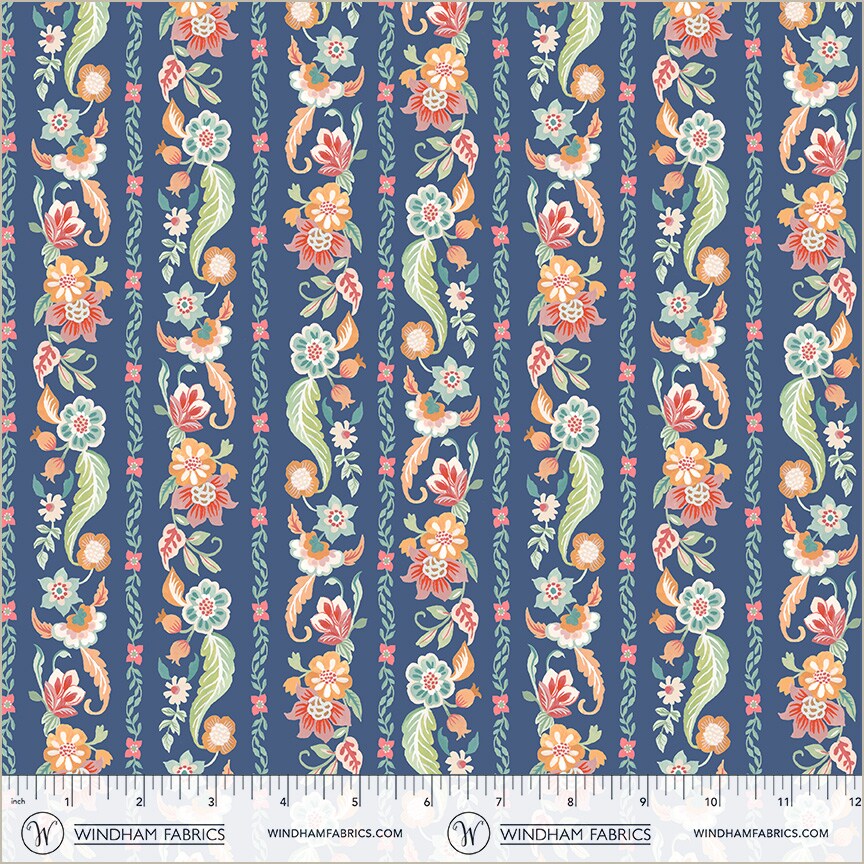Gilded Garland in Soft Blue (55057-4) | Tapestry | Clare Therese Gray | Windham
