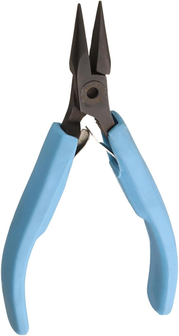 The Beadsmith Chain Nose Pliers - Jeweler’s Elements - Black Oxide Coated Jewelry-making Tool for Bending Wire and Closing Jump Rings