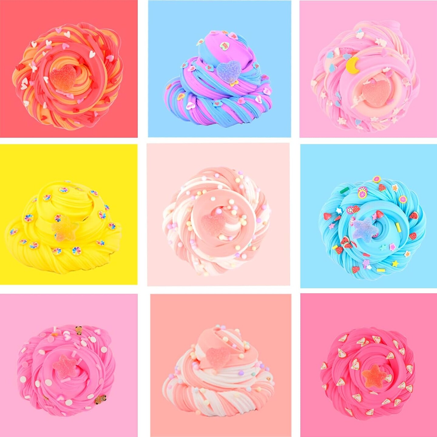 12 Pack Candy Butter Slime Kit for Kids
