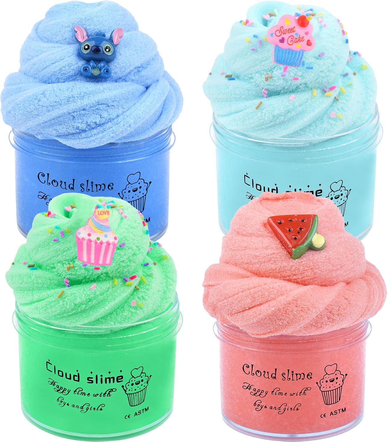 Cloud Slime Kit 4 Pack