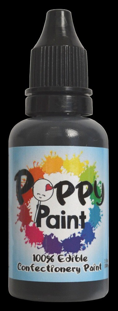 Poppy Paint Black Edible Confectionery Paint