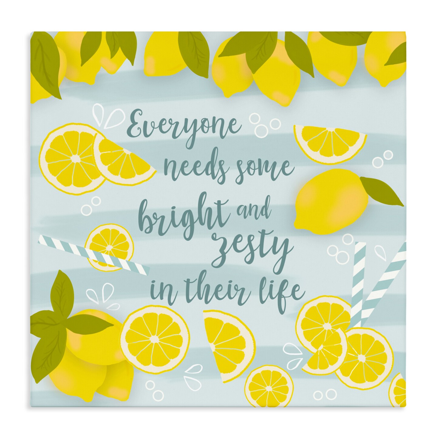 Stupell Industries Everyone Needs Bright & Zesty Canvas, design by Anna Quach