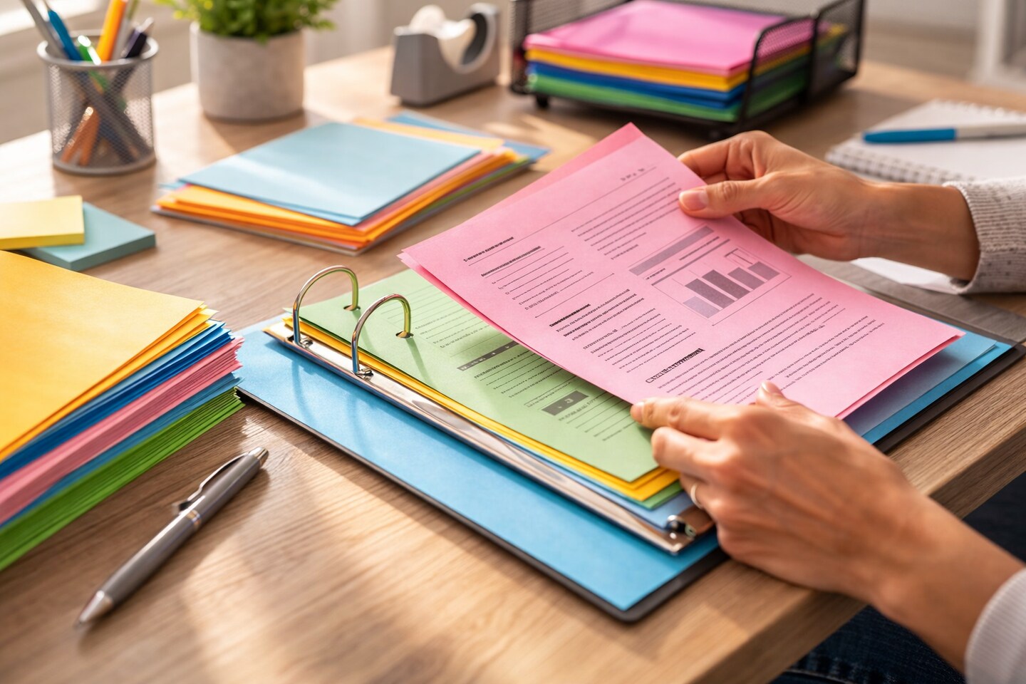 Colored Copy Paper Assorted Colors 8.5" x 11" – 500 Sheets Pack | Multipurpose Printer Paper for Classroom, Office & Crafts