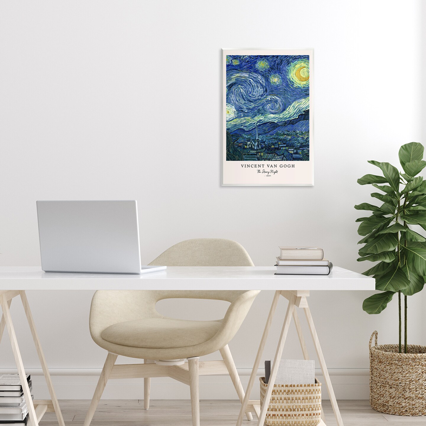 Stupell Industries Classic Starry Night Van Gogh Wall Plaque, design by Vintage Hustle