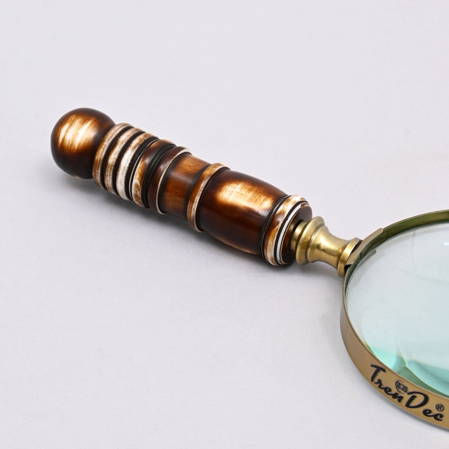 Magnifying Glass with Brown Resin Handle