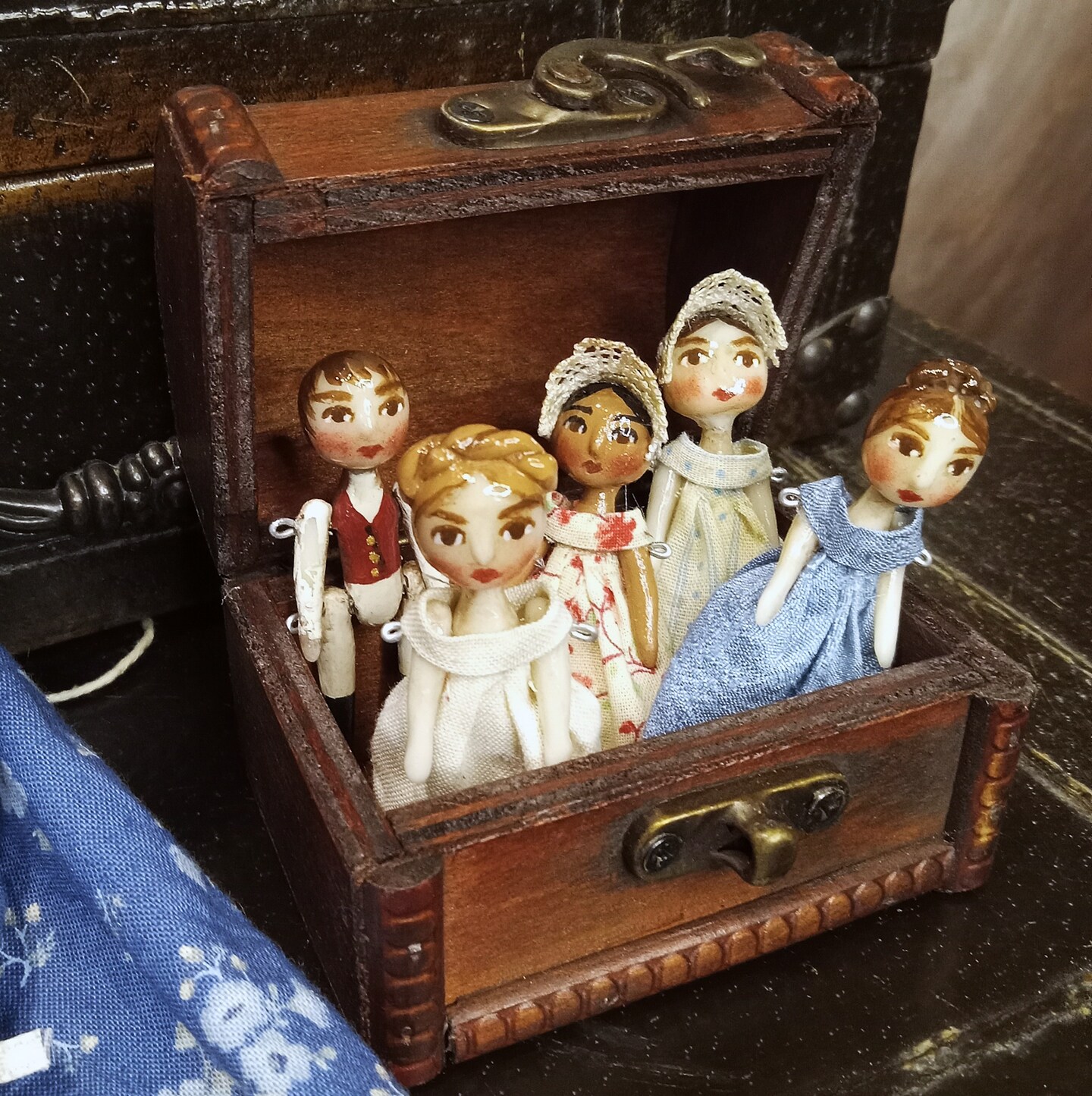 6 Doll Set! Handmade OOAK Doll Maker Regency Style | MakerPlace by
