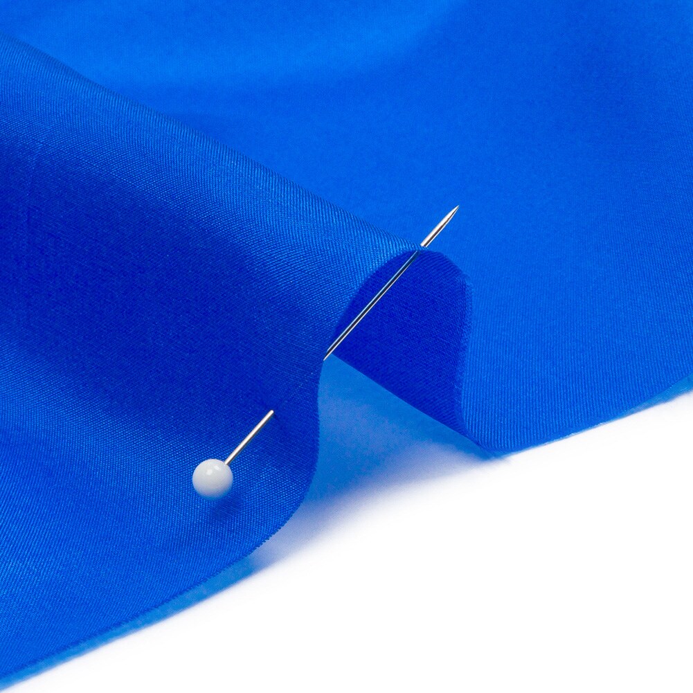 1 Yard Princess Blue China Silk Habotai Soft Lightweight Draping Fabric 44 Inches Width