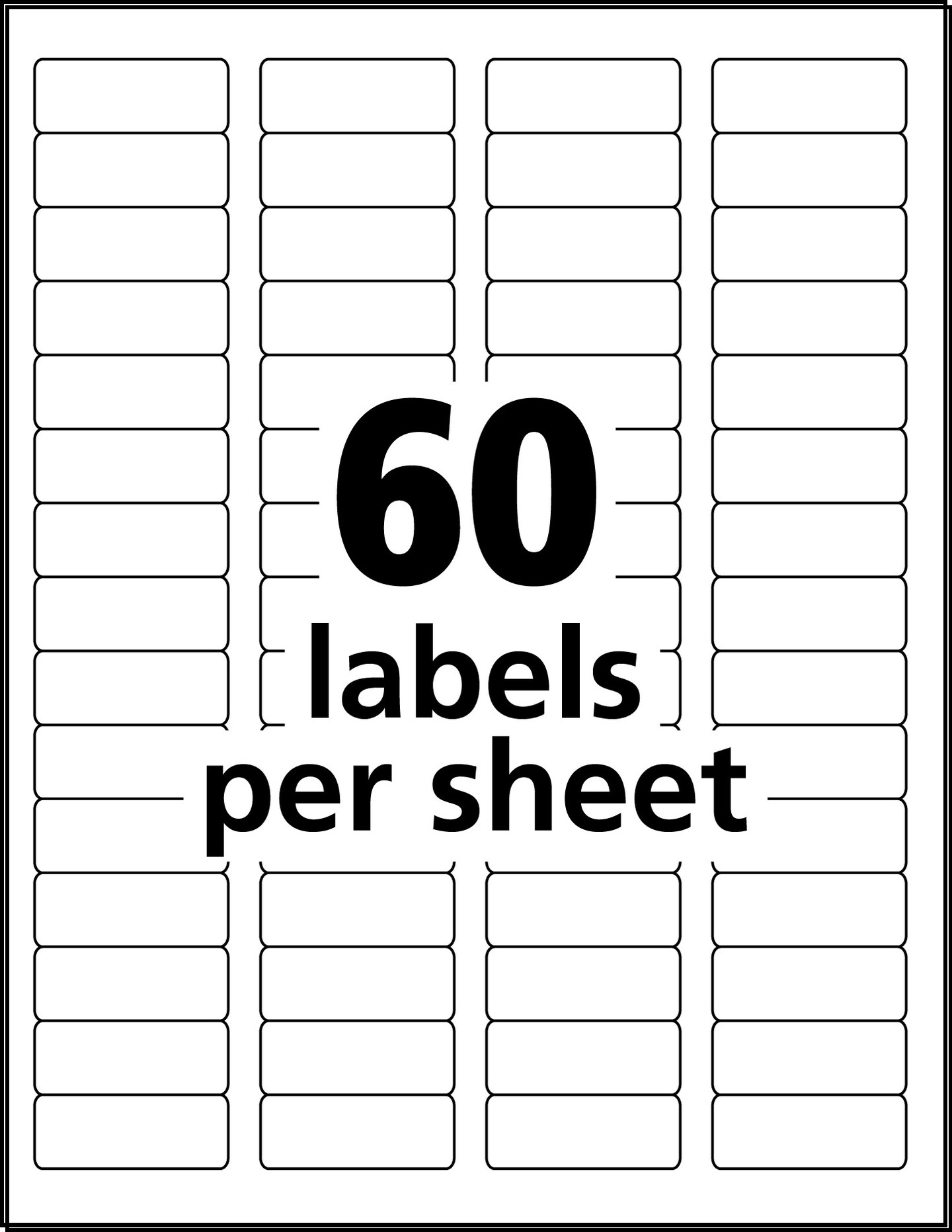 Avery Matte Clear Return Address Labels, Sure Feed Technology, Inkjet, 2/3" x 1-3/4", 600 Labels (88695)