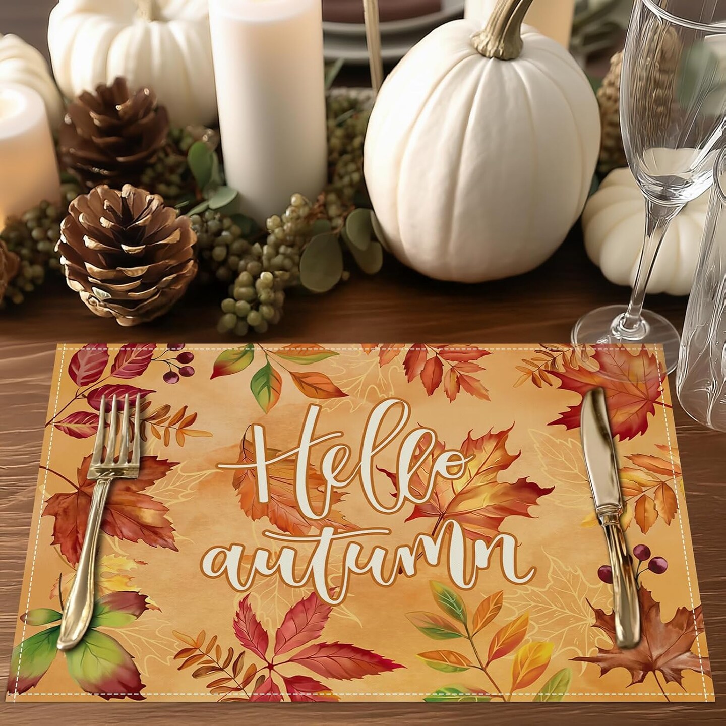 Fall Maple Leaves Placemats(Maple Leaves)