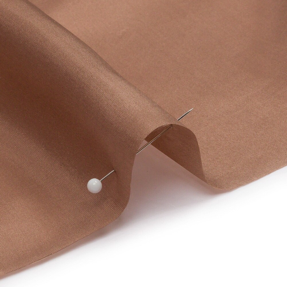 1 Yard Cappuccino Silk Habotai Lightweight China Silk Solid Draping Fabric 44 Inches Width