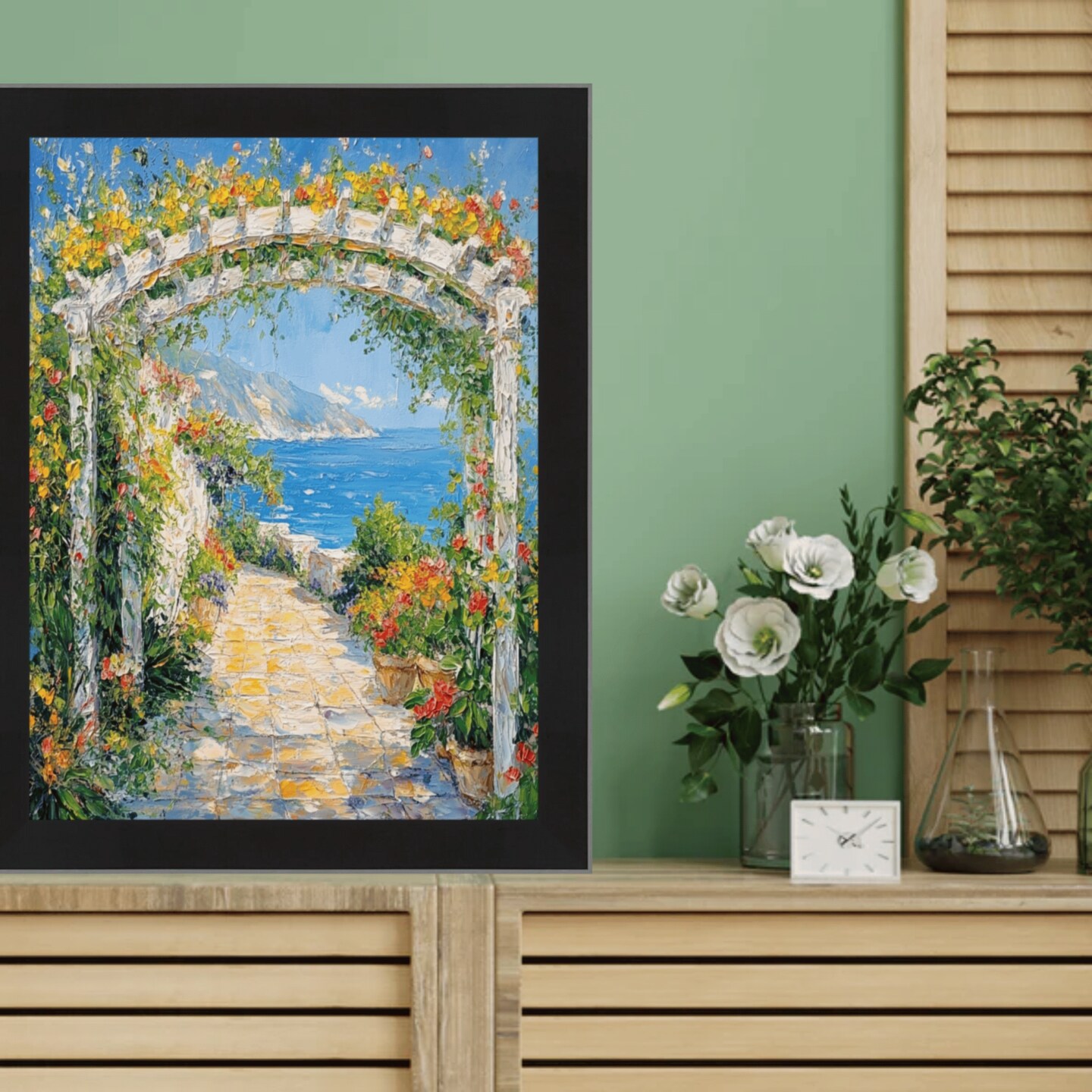 Simple Flat Matte Black Wood Picture Frame 14x18 frame
