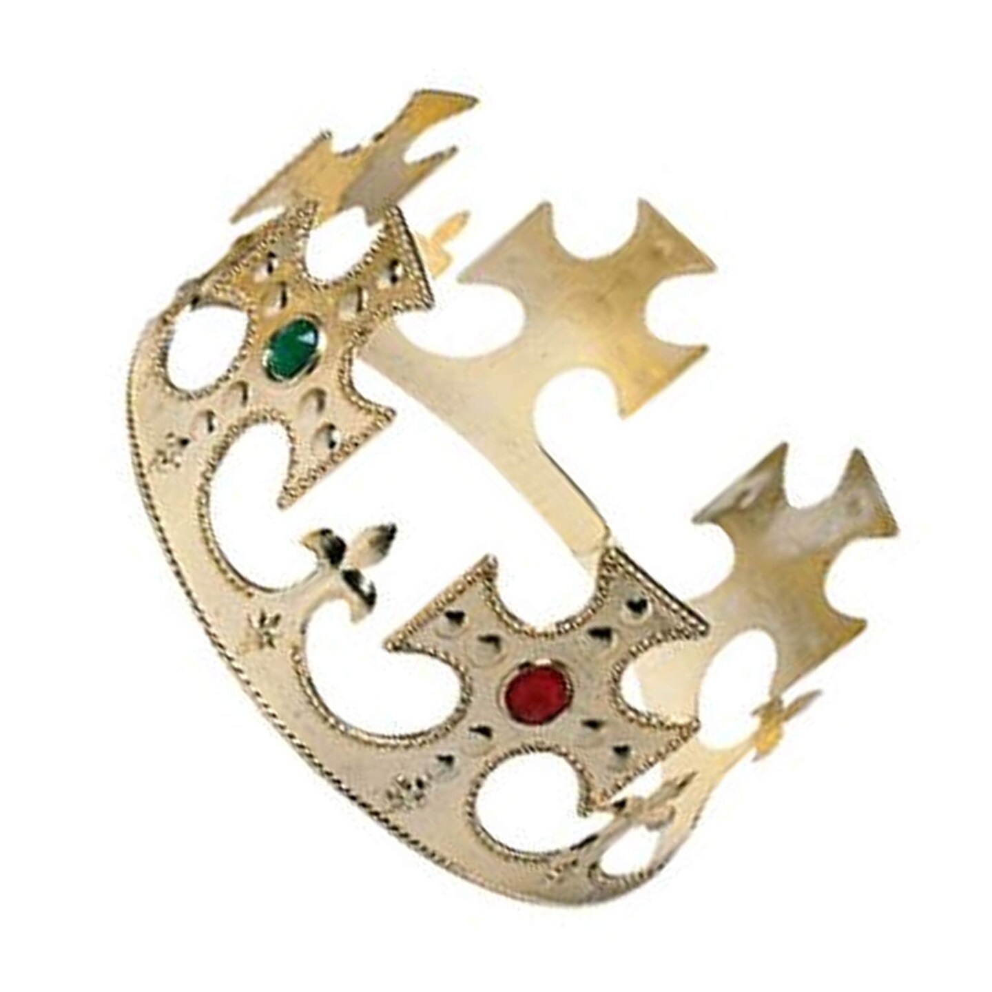 King Gold Crown with Plastic Jewels