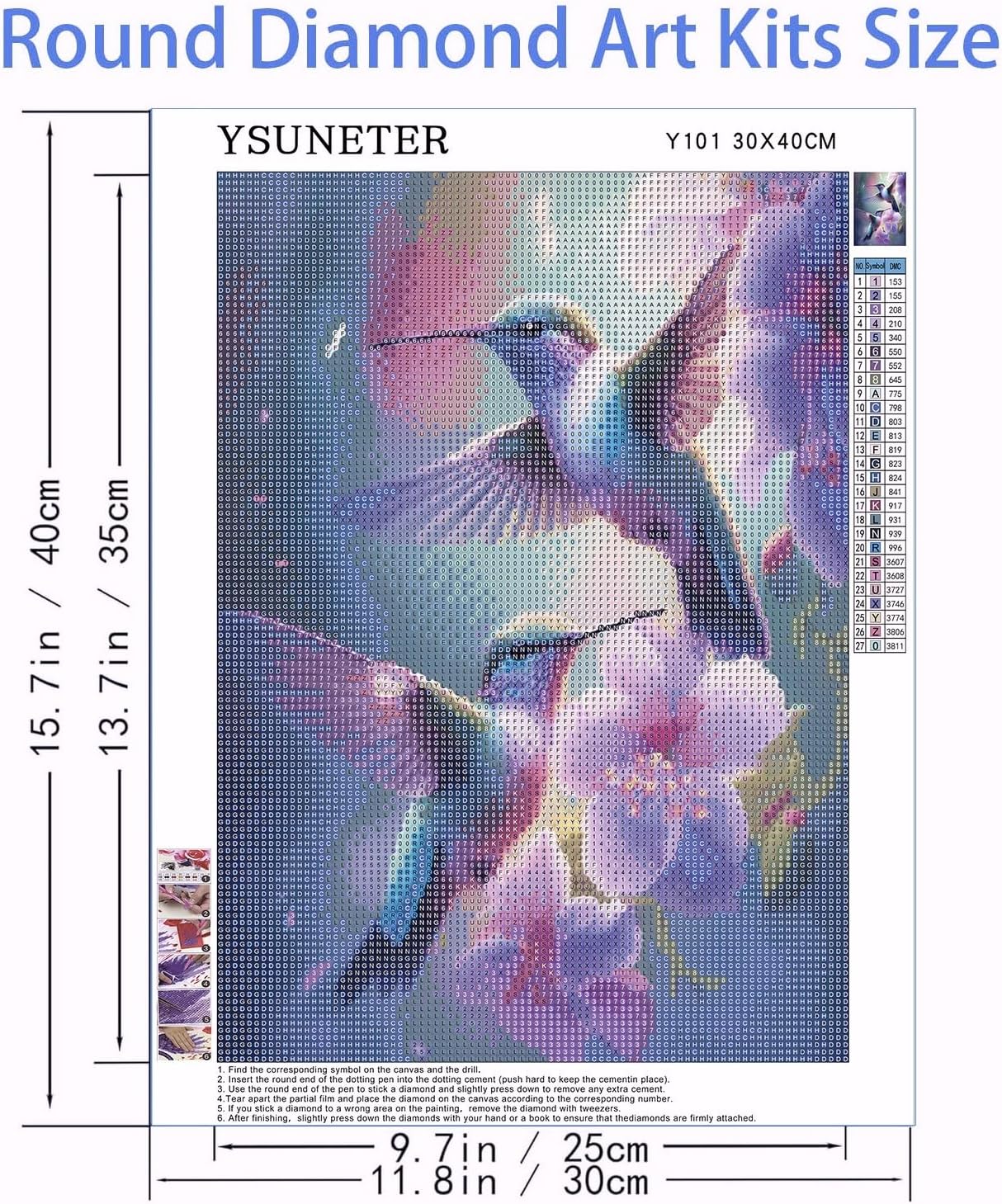 Hummingbird Diamond Art Kits for Adults, Birds Round Full Drill Diamond Painting Kits for Beginners Gem Art Painting Kits, DIY 5D Diamond Dots Painting with Diamond Arts and Crafts Decor 12x16inch