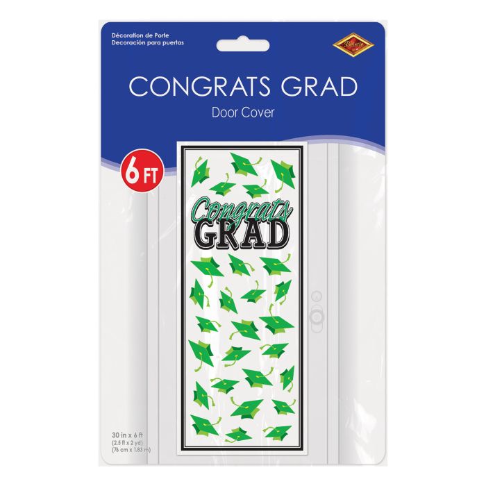 12 Pack Beistle Green Congrats Grad Door Cover