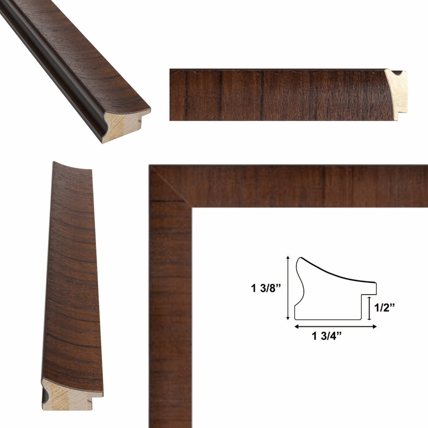 Contemporary Wood Grain Honey Scoop Picture Frame 24x30 frame
