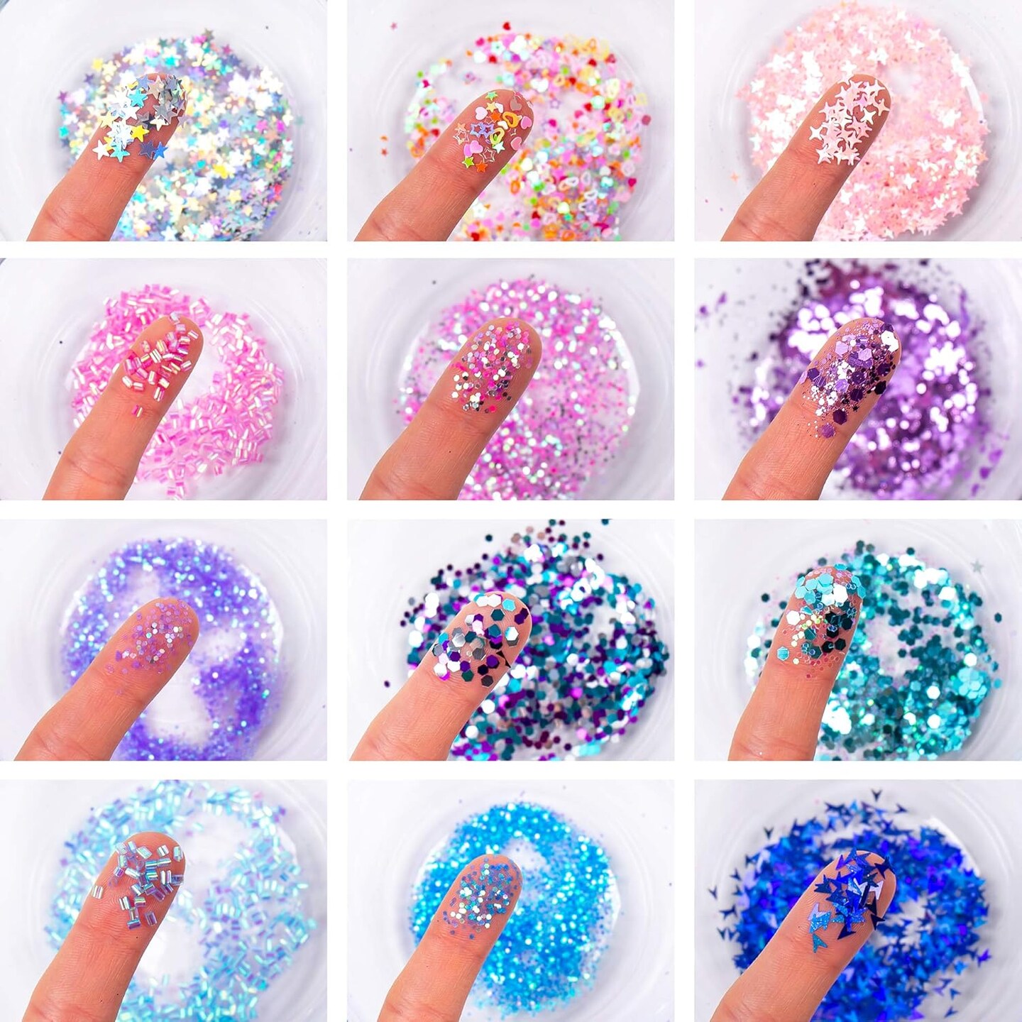 Glitter Shakers, 18-Pack, Assorted Glitter &#x26; Confetti, Fine Glitter, Chunky Glitter, Great for Resin Projects, Group Arts &#x26; Crafts, DIY Projects, Back to School Supplies &#x26; Art Class