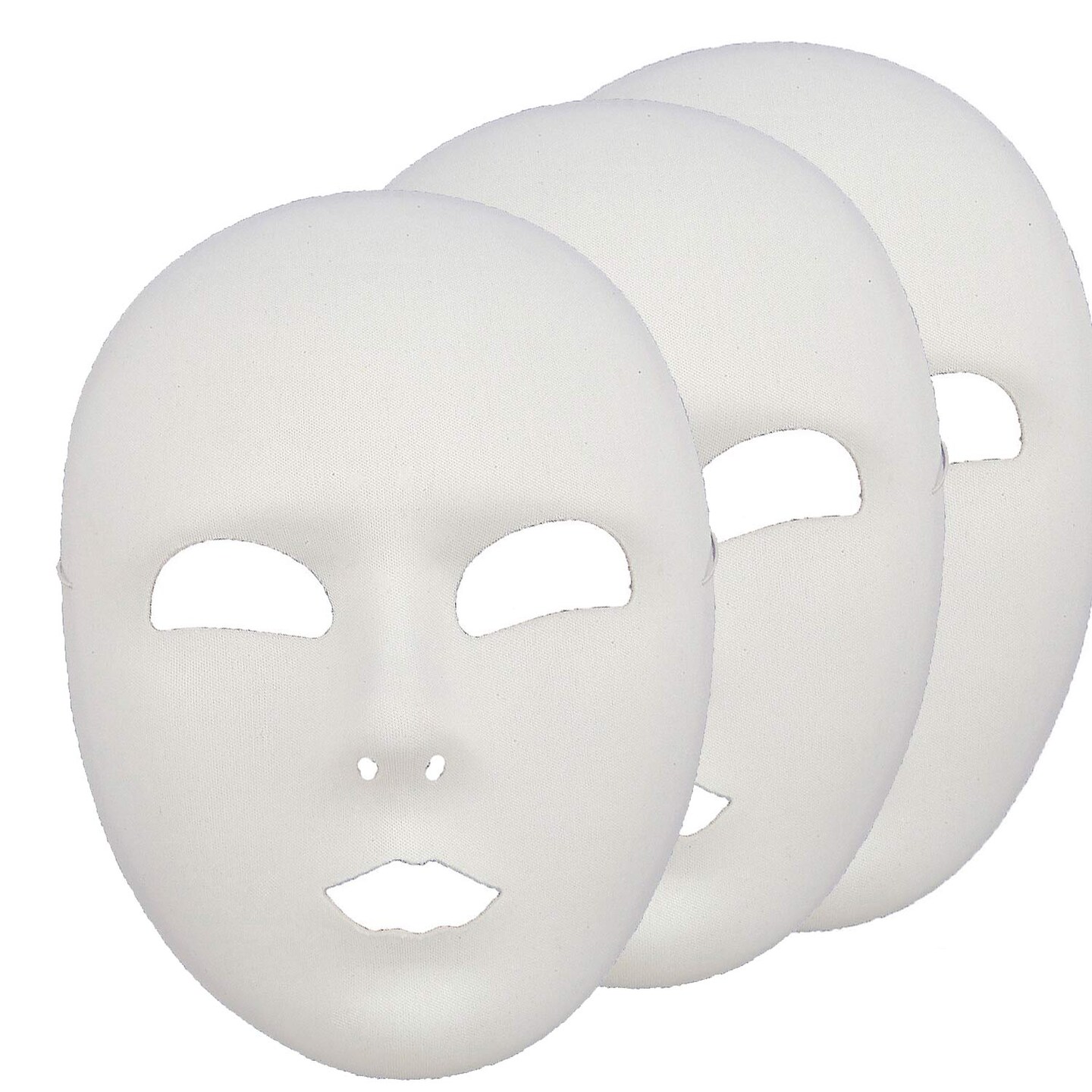 Plain White Face Mask