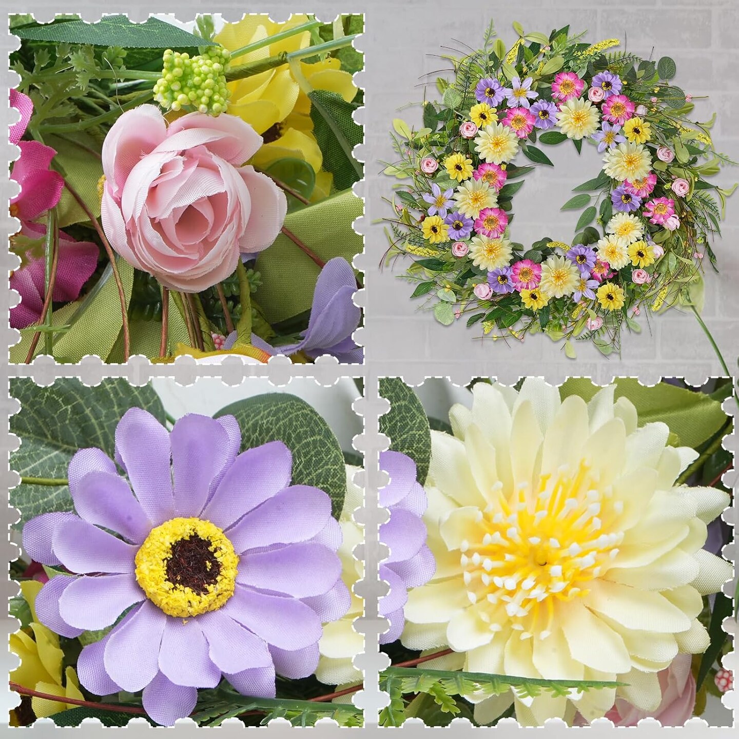 24 Inch Spring Wreaths for Front Door