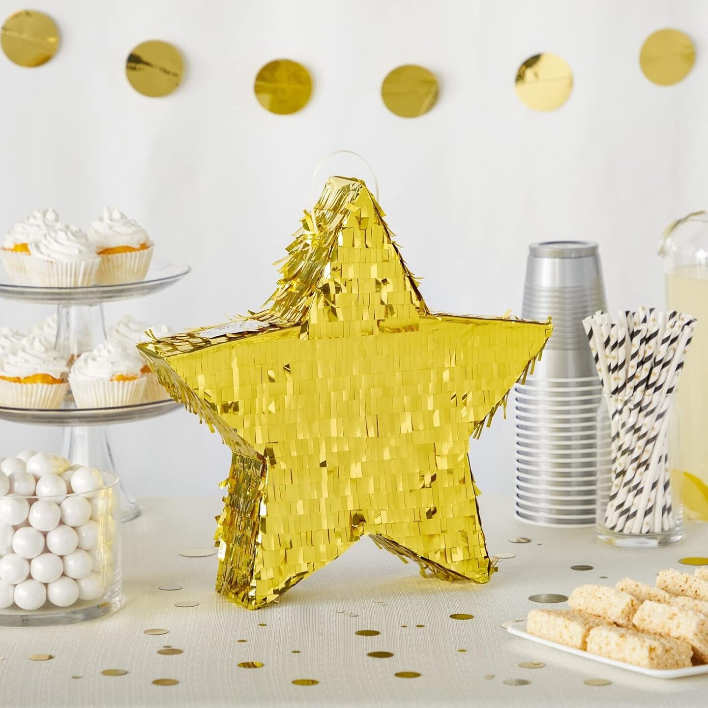 Star Pinata for Kids Birthday, Twinkle Twinkle Little Star Gender Reveal Party Decorations, Baby Shower (Small, 13 x 3 In) - Mini Pinata