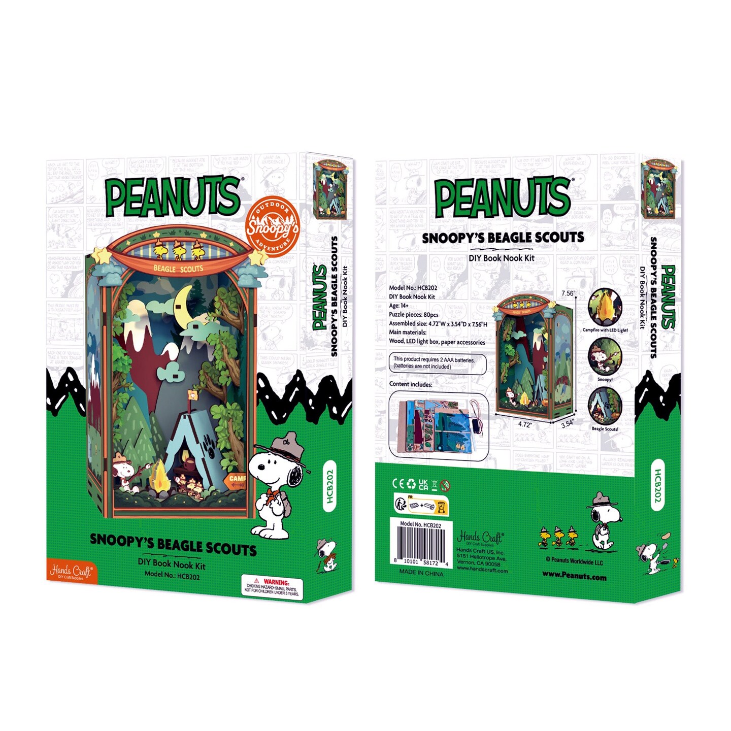 Peanuts&#xAE; Snoopy&#x2019;s Beagle Scouts Book Nook Kit