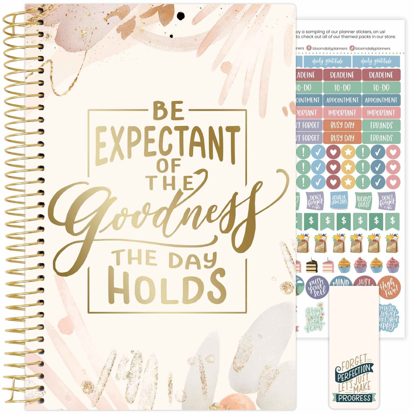 bloom daily planners 2025-26 Academic Planner, Soft Cover, 5.5&#x22; x 8.25&#x22;, Moments of Grace