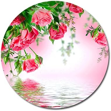 Set of 4 Delicate Flowers Round Coaster