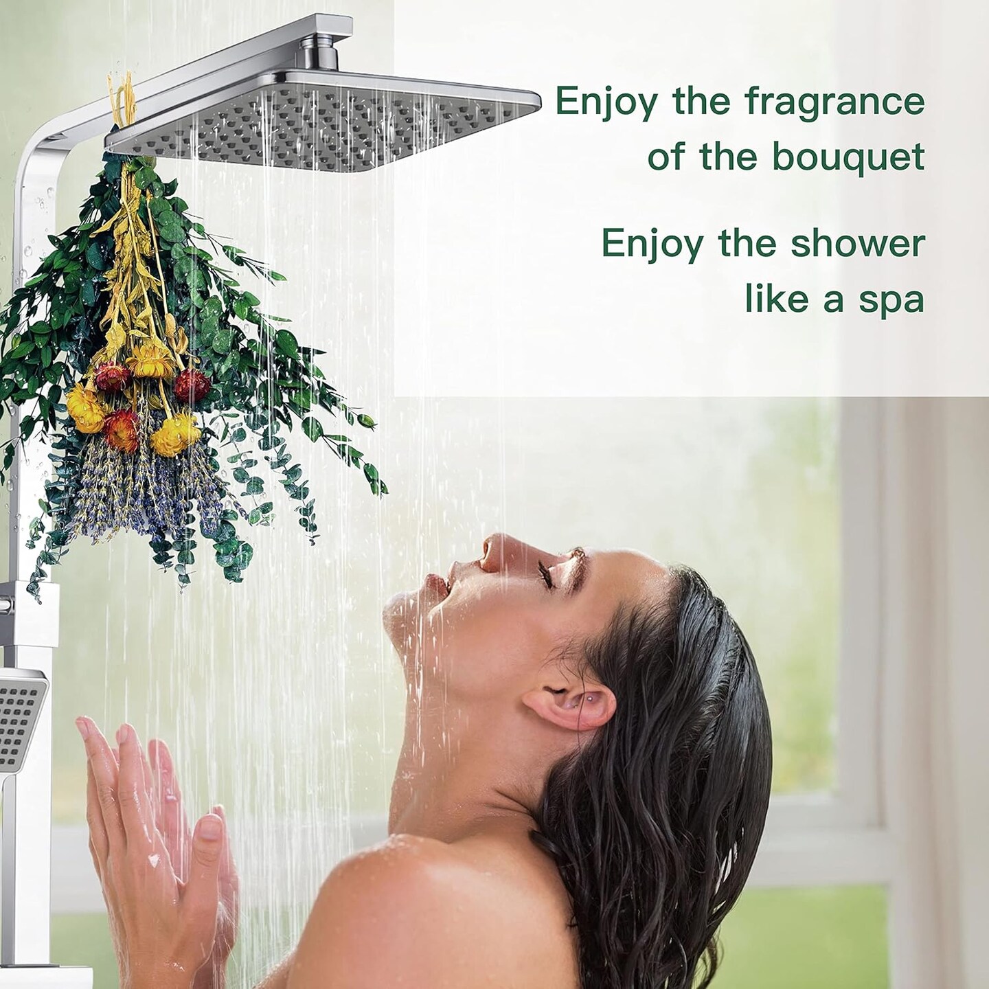 Dried Eucalyptus Stems and Dried Lavender Bundle Mixed Chrysanthemums for Shower Hanging Plant,Shower Eucalyptus Hanging with Real Eucalyptus Leaves,Eucalyptus for Shower,Eucalyptus Decor