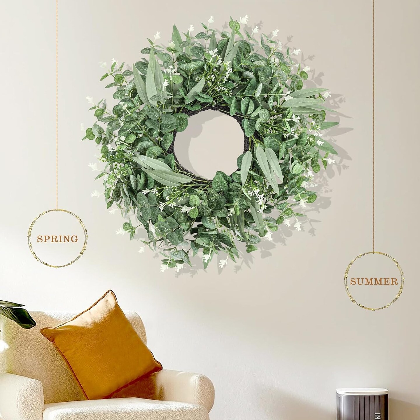 24&#x22; Spring Wreaths for Front Door,