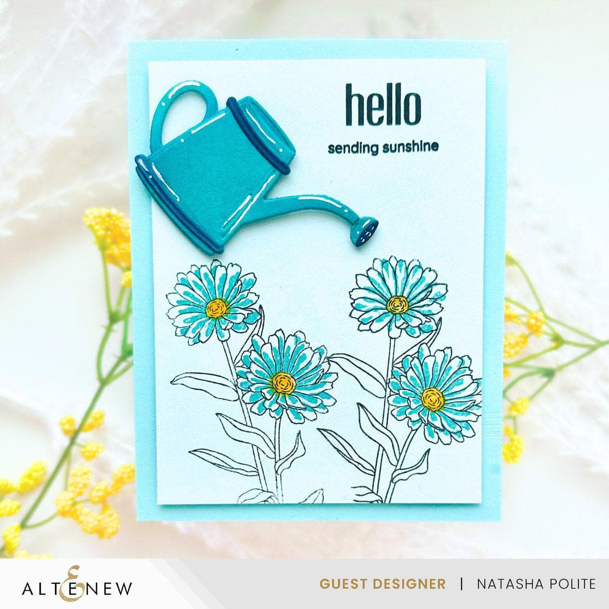 Mini Delight: Watering Daisies Stamp &#x26; Die Set