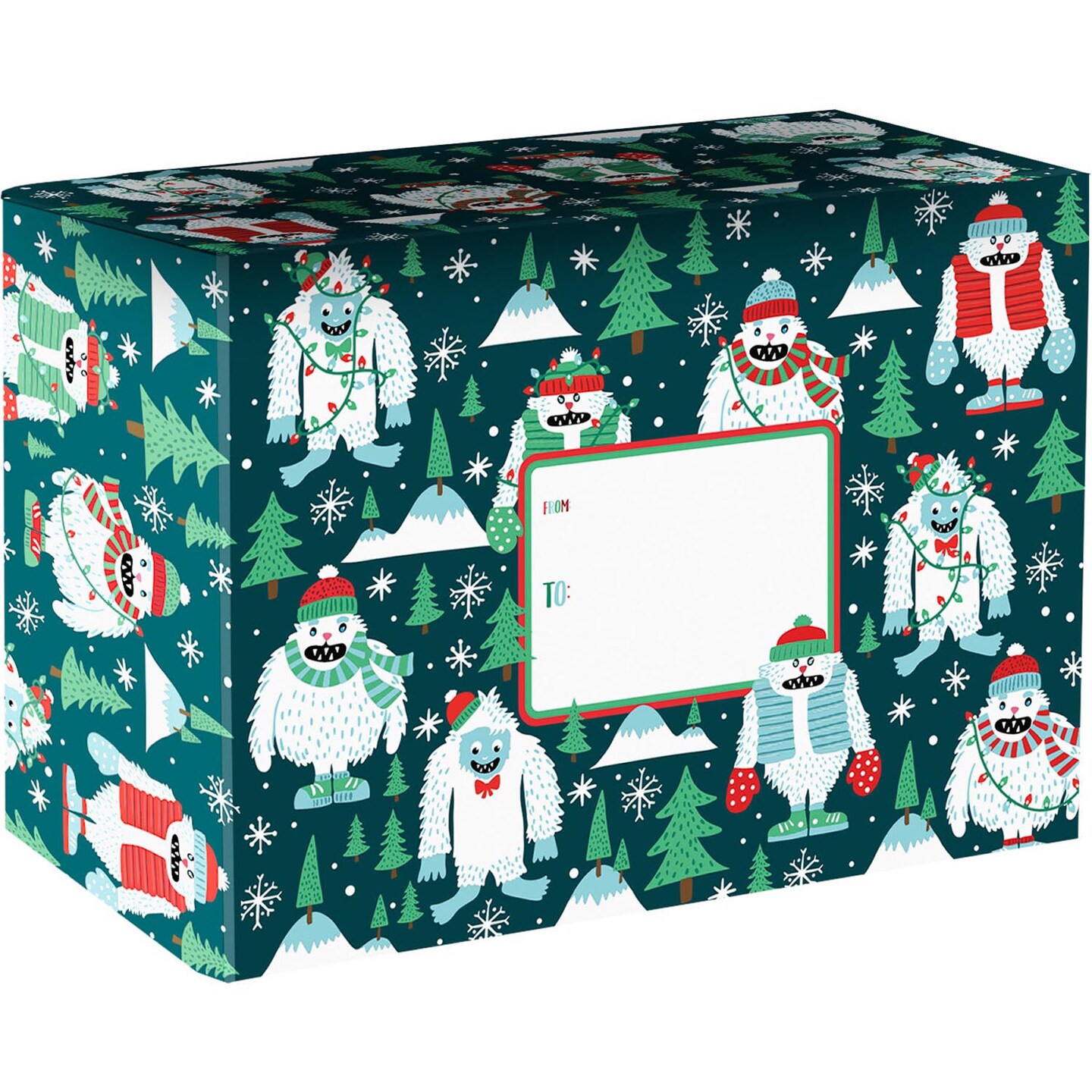 Pack/6: Yeti for the Holidays Theme Mailing Box - 12 x 6 x 9&#x22;