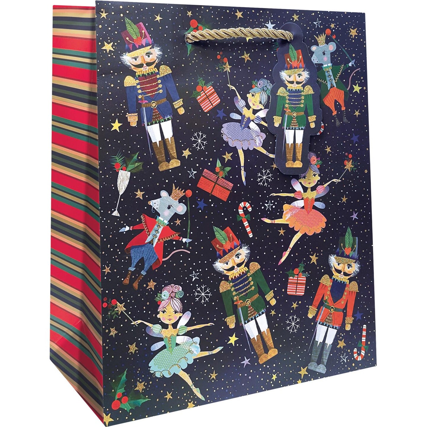 Pack/6: Nutcracker Ballet Gift Bag - 8 x 4 x 10&#x22;