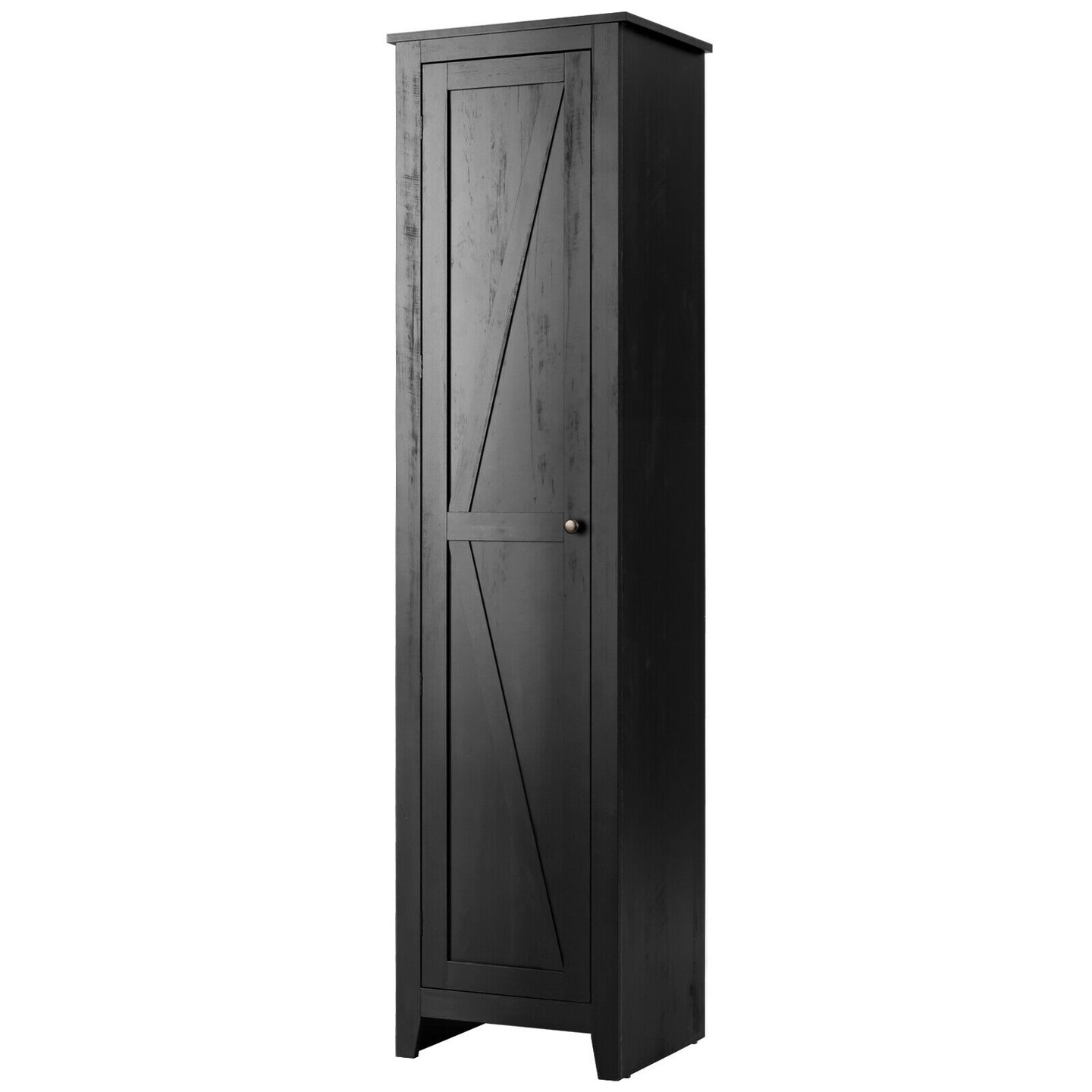 MDF Linen Tower Bathroom Storage Cabinet with 4 Shelves